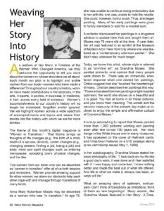 Weaving Her Story into History - Jan 2010_Page_1