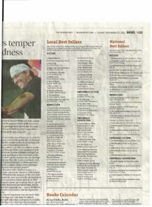 Denver Post Bestseller list 11-25-12